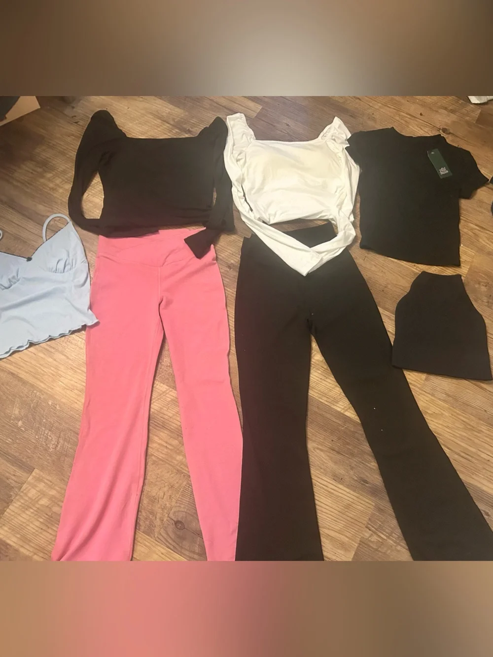 Teen Bundle long Sleeve Square Neck Bodysuits, tank top, 2 legging ect xxs